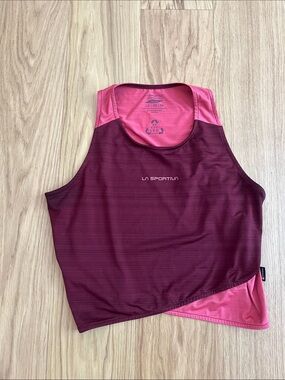 La Sportiva Women's Sunfire Tank-Redwood/Roseday size S